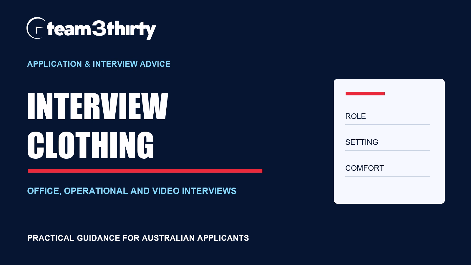 What to Wear to a Job Interview in Australia